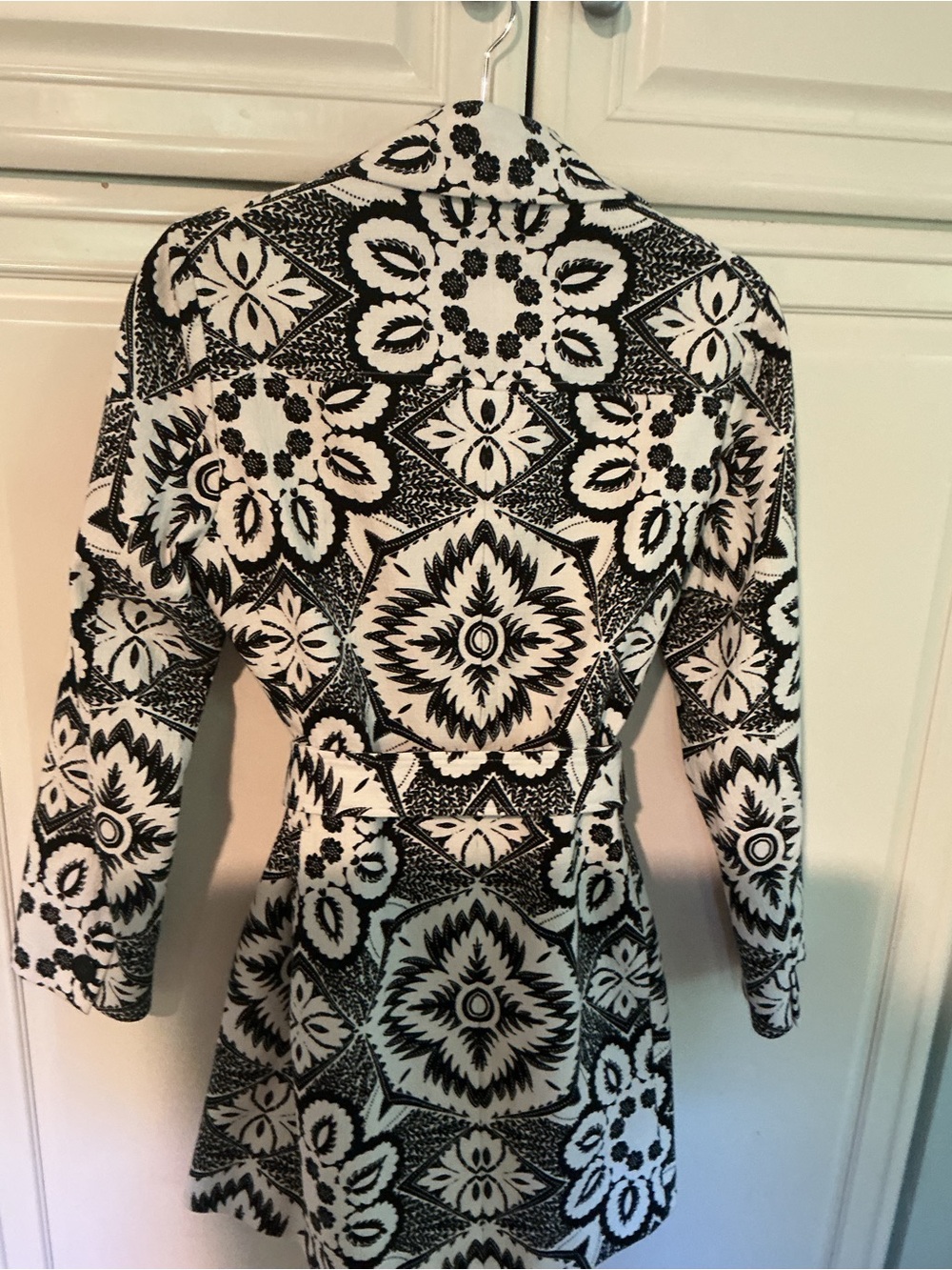 Etcetera Black and White Patterned Coat - Picture 3 of 3